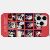 12 quadratische Collage mit Cayenne Hintergrund Case-Mate iPhone Hülle (Rückseite (Horizontal))