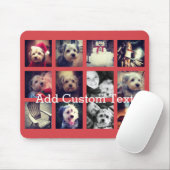 12 quadratische Collage mit Cayenne Hintergrund Mousepad (Mit Mouse)