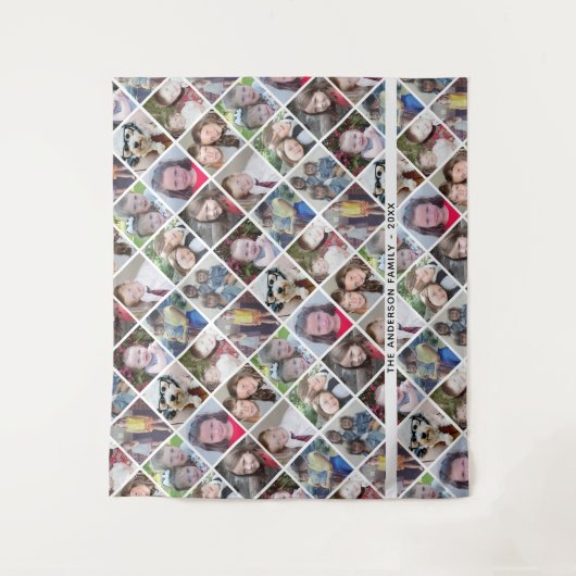 12 quadratisches Fotomaterial mit Text - weiß Wandteppich (Vorderseite)