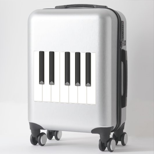 12 realistische Piano Keys Tilable Keyboard Mural Aufkleber (Koffer)