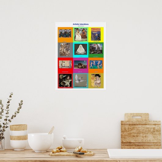 12 reasons artists make art poster (Küche)