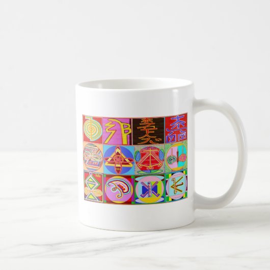 12 Reiki n Karuna Reiki Heilenentwürfe Kaffeetasse (Rechts)