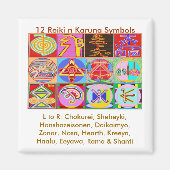 12 Reiki n Karuna Reiki Heilkonzepte Magnet (Vorne)