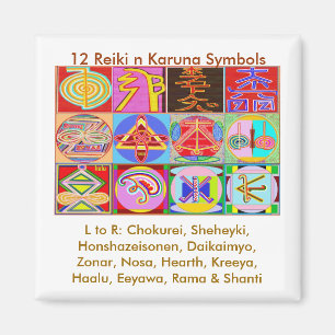 12 Reiki n Karuna Reiki Heilkonzepte Magnet