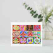 12 Reiki n Karuna Reiki Heilkonzepte Postkarte (Stehend Vorderseite)