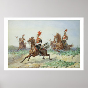 12. Royal Lancers (w/c über Bleistift erhöht mit Poster