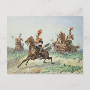 12. Royal Lancers (w/c über Bleistift erhöht mit Postkarte