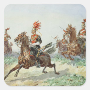 12. Royal Lancers (w/c über Bleistift erhöht mit Quadratischer Aufkleber