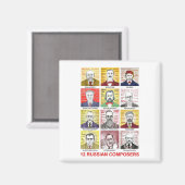 12 russische Komponisten Magnet (Vorderseite/Rückseite)
