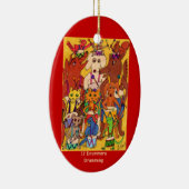 12 Schlagzeuger-Trommeln Keramikornament (Rechts)