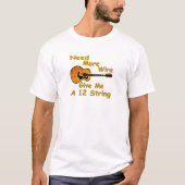 12 Schnur-Gitarre T-Shirt (Vorderseite)