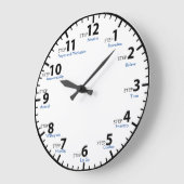 12 Schritt 12 Erholung Sobriety Sober Clean Große Wanduhr (Winkel)