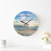 12 Schritt 12 Steps Beach Serenity Gebet Große Wanduhr (Zuhause)