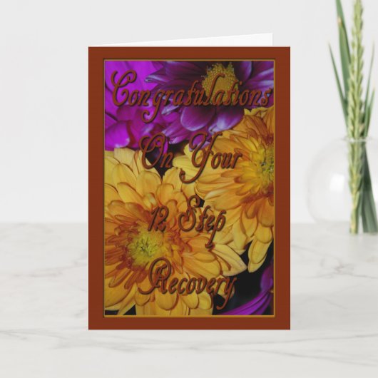 12 Schritt-Erholungs-Karte Karte (Vorderseite)