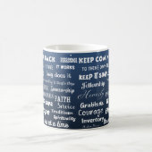 12 Schritt Erholungsworte & Slogans Kaffeetasse (Mittel)
