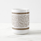 12 Schritt-Slogan-Tasse Kaffeetasse (Mittel)