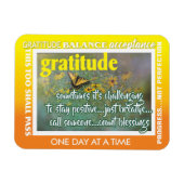 12-Schritte-Dankbarkeits-Magnet 26 Schmetterlinge Magnet (Horizontal)