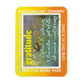 12-Schritte-Dankbarkeitsmagnet 26 Schmetterlinge Magnet (Vertikal)