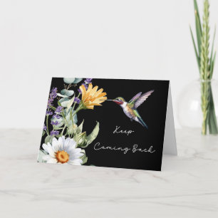 12 Schritte Erholung Ermutigung mit Hummingbird Karte