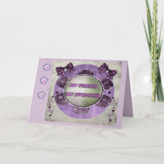 12 Schritte Erholung und Support Karte (Vorderseite)