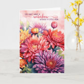 12-Schritte-Ermutigung Regenbogen-Chrysanthemen Karte (Gelbe Blume)