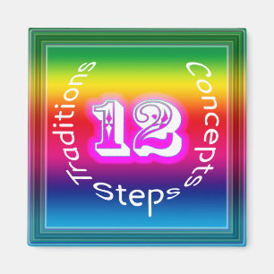 12 Schritte Magnet