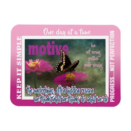 12-Schritte-Motive Magnet 26 Schmetterlinge (Horizontal)
