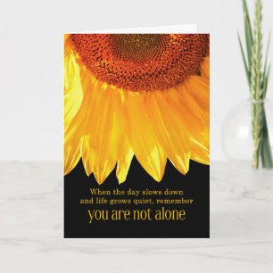 12-Schritte-Recovery-Ermutigung Sonnenblume Karte