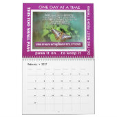 12-Schritte-Recovery-Slogans Schmetterlinge Kalend Kalender (Feb 2027)