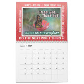 12-Schritte-Recovery-Slogans Schmetterlinge Kalend Kalender (Mär 2027)