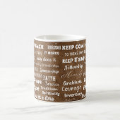 12-Schritte-Recovery-Wörter & Slogans Kaffeetasse (Mittel)