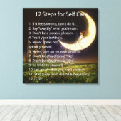 12 Schritte zur Selbstversorgung Leinwanddruck (Insitu (Holzboden))