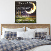 12 Schritte zur Selbstversorgung Leinwanddruck (Insitu (Schlafzimmer))