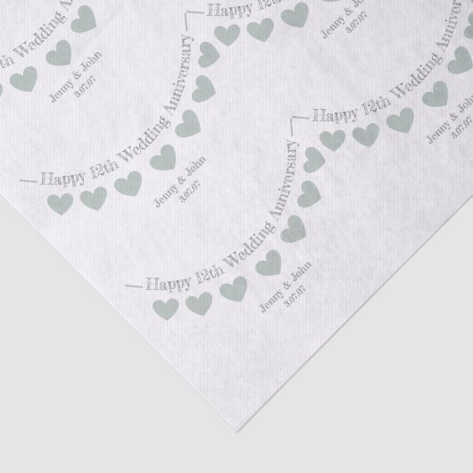 12./seidene Hochzeitjubiläumsjadeheft Seidenpapier (Ausschnitt)