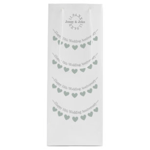 12. seidene Hochzeitstag Weinbeutel Geschenktüte Für Weinflaschen