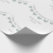 12. Seidenhochzeitgeschenk Geschenkpapier (Ecke)