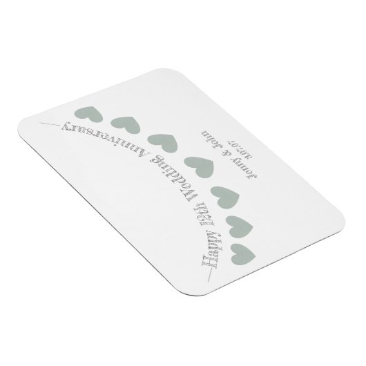 12. Seidenhochzeitgeschenk Magnet (Rechte Seite)