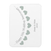 12. Seidenhochzeitgeschenk Magnet (Vertikal)