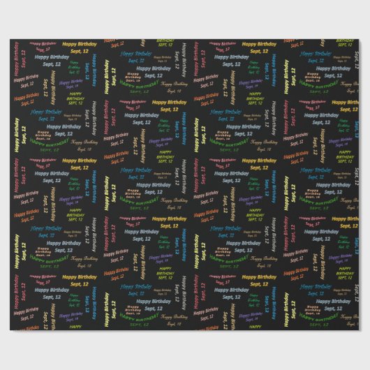 12. September Geschenkpapier (Flach)