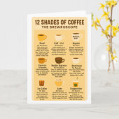 “12 Shades of Coffee – The Brewroscope.” Karte (Gelbe Blume)