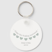 12. Silk Wedding Jubiläum Ehemann & Ehefrau Gesche Schlüsselanhänger (Vorderseite)