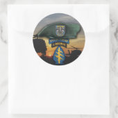 12. Sondereinheiten sf Grüne Berets Veteranen Runder Aufkleber (Tasche)