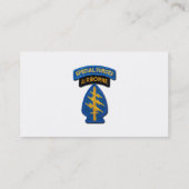 12. Spezialstreitkräfte Gruppe Grüne Berets Visitenkarte (Rückseite)