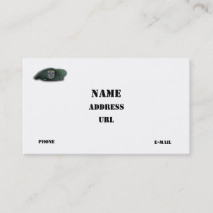 12. Spezialstreitkräfte Gruppe SF SFG Veterans Vet Visitenkarte