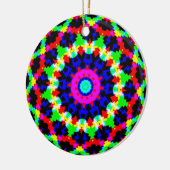 12 - spitze Mandala Keramik Ornament (Links)