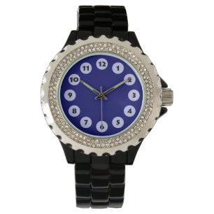 12 Spots - Powder Blue on Deep Navy Armbanduhr