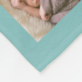 12 Square Foto Collage bearbeitbare Farbe Fleecedecke (Ecke)