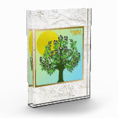 12 Stämme Israels Asher Art Akryllischer Block (Links)