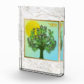 12 Stämme Israels Asher Art Akryllischer Block (Rechts)