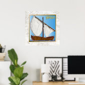 12 Stämme Israels Sebulon Kunstdruck Poster (Heimbüro)